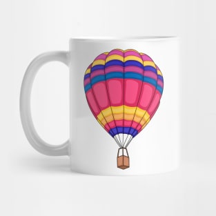 Hot air balloon cartoon illustration Mug